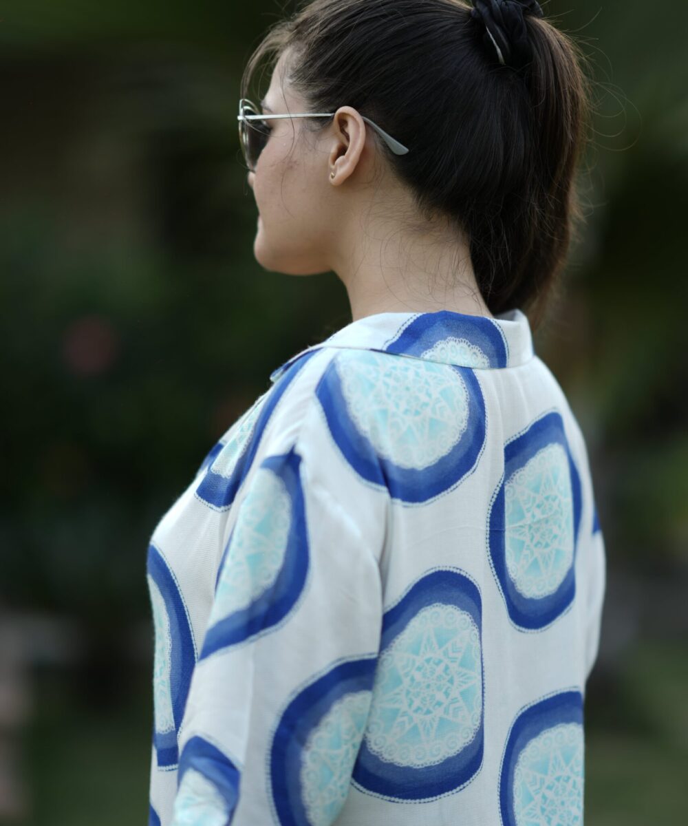 Blue Oversize Shirt (Unisex) - Image 4