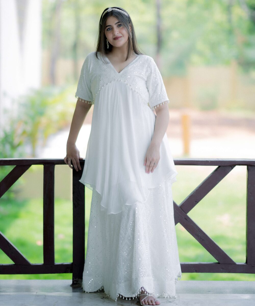 White Indo-Western - Image 3