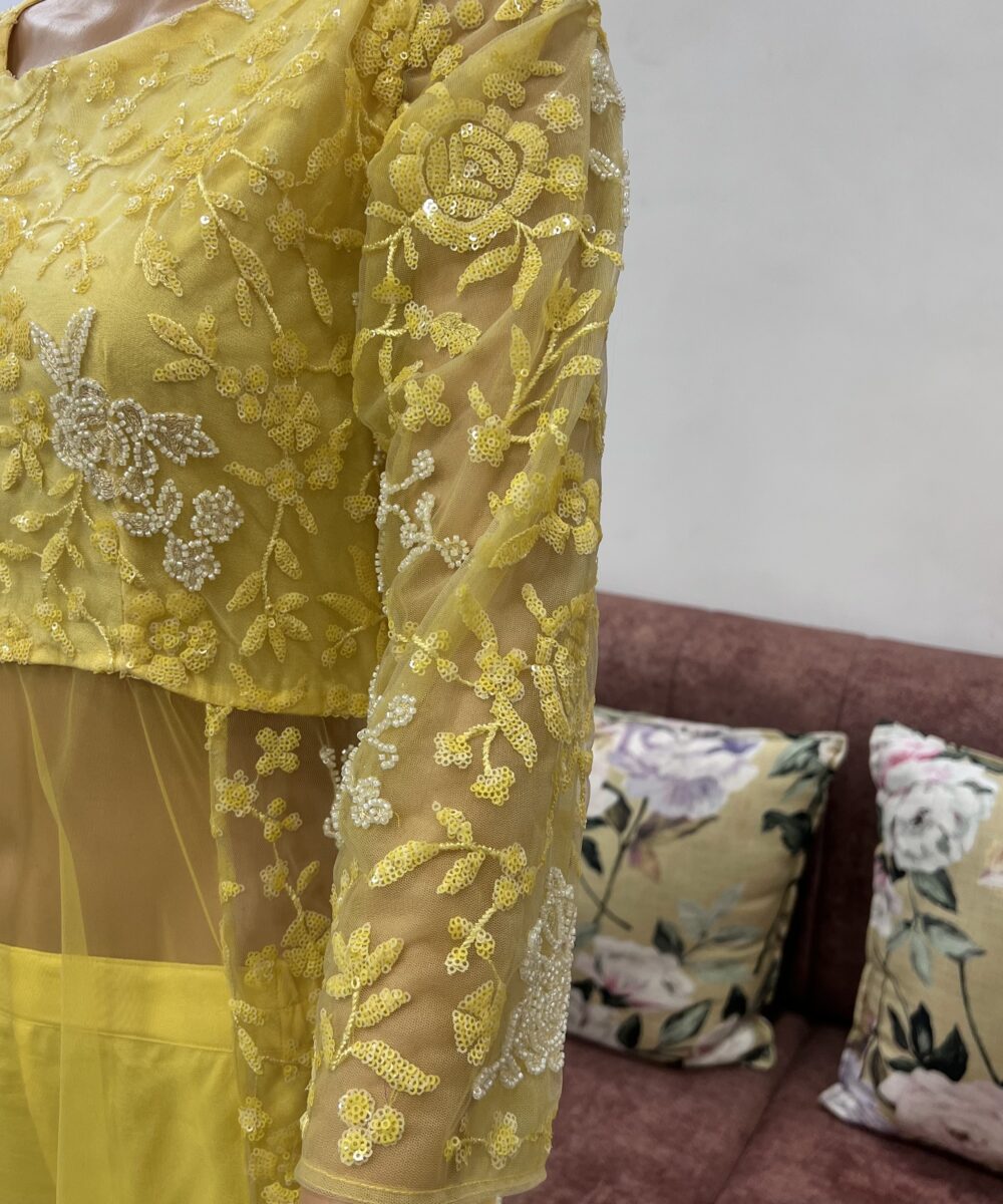Yellow Indo-Western - Image 4